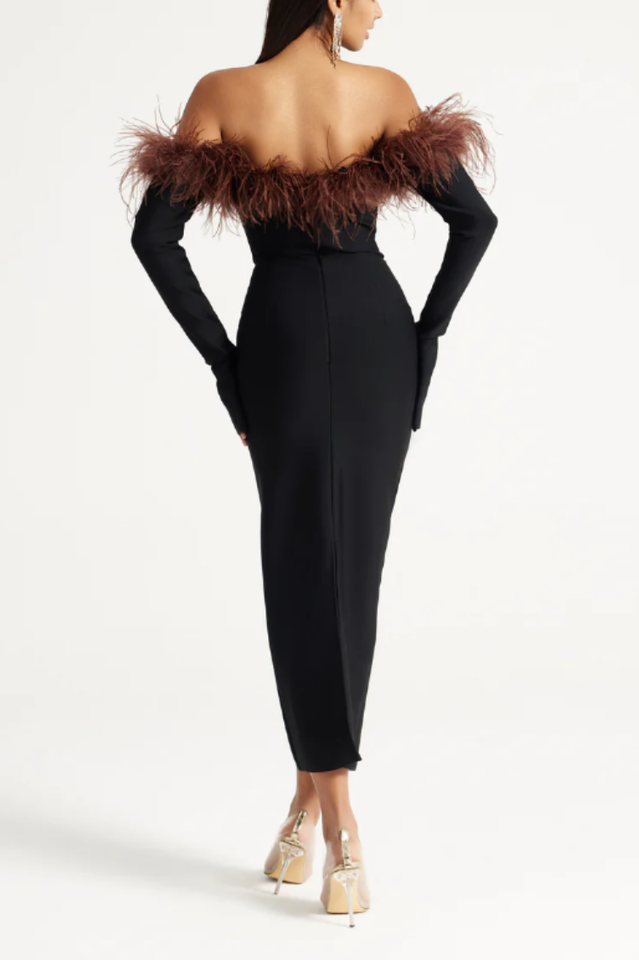 Black Orion Midi Dress