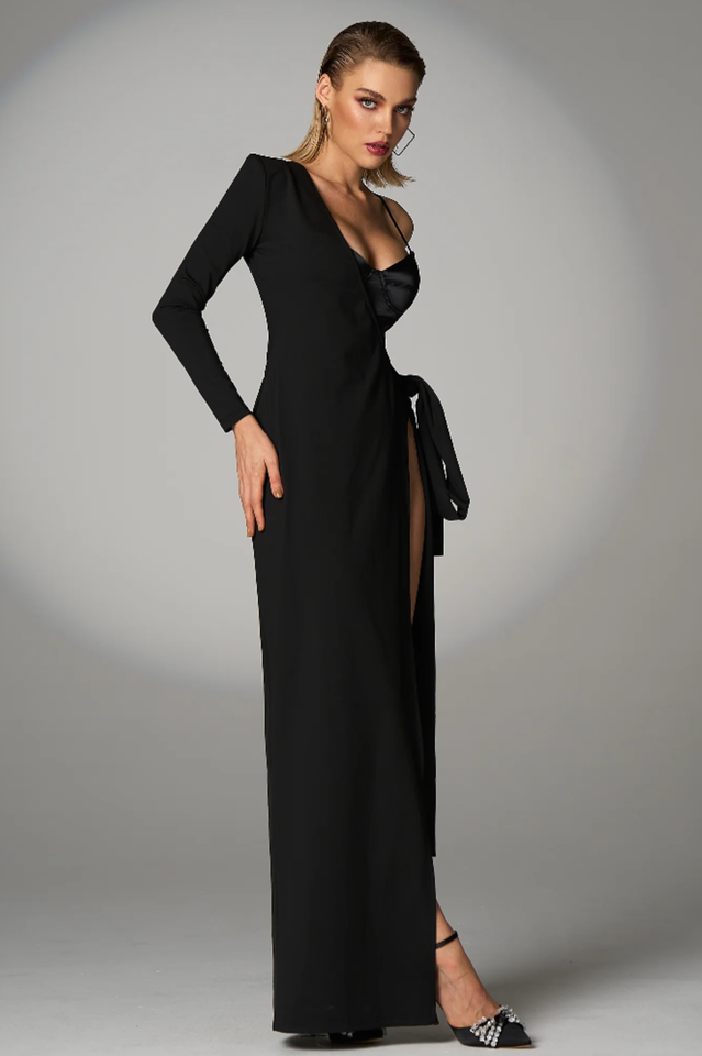 Muriel Bandage Corset Maxi Dress