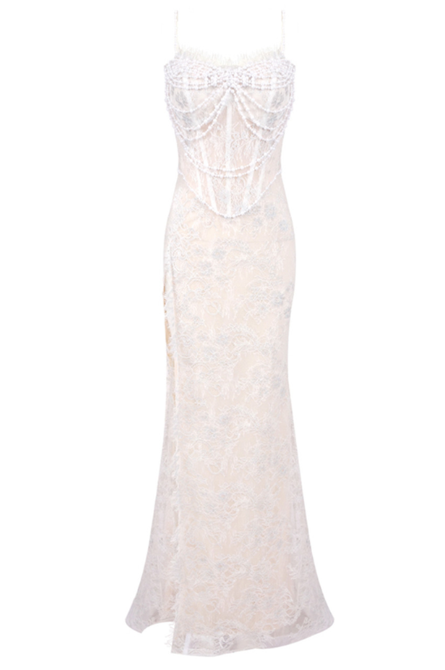Lace Corset Maxi Dress
