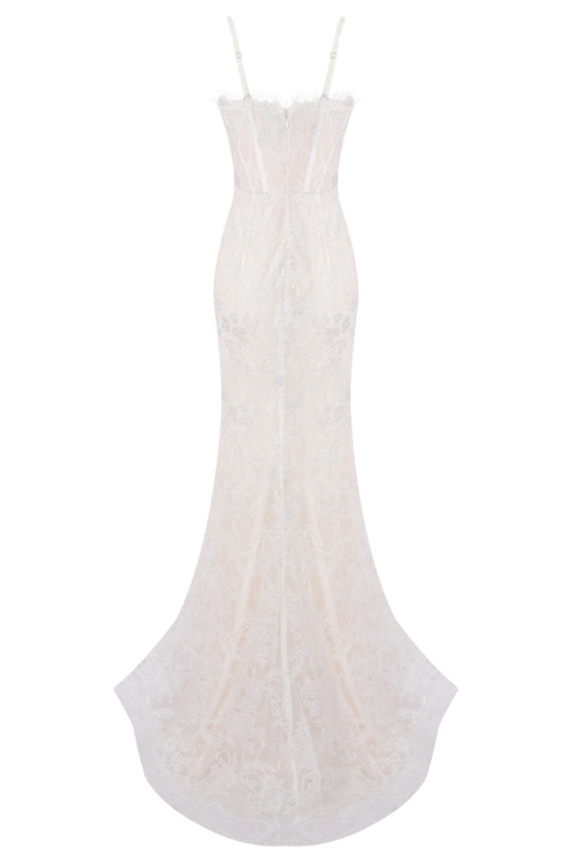 Lace Corset Maxi Dress