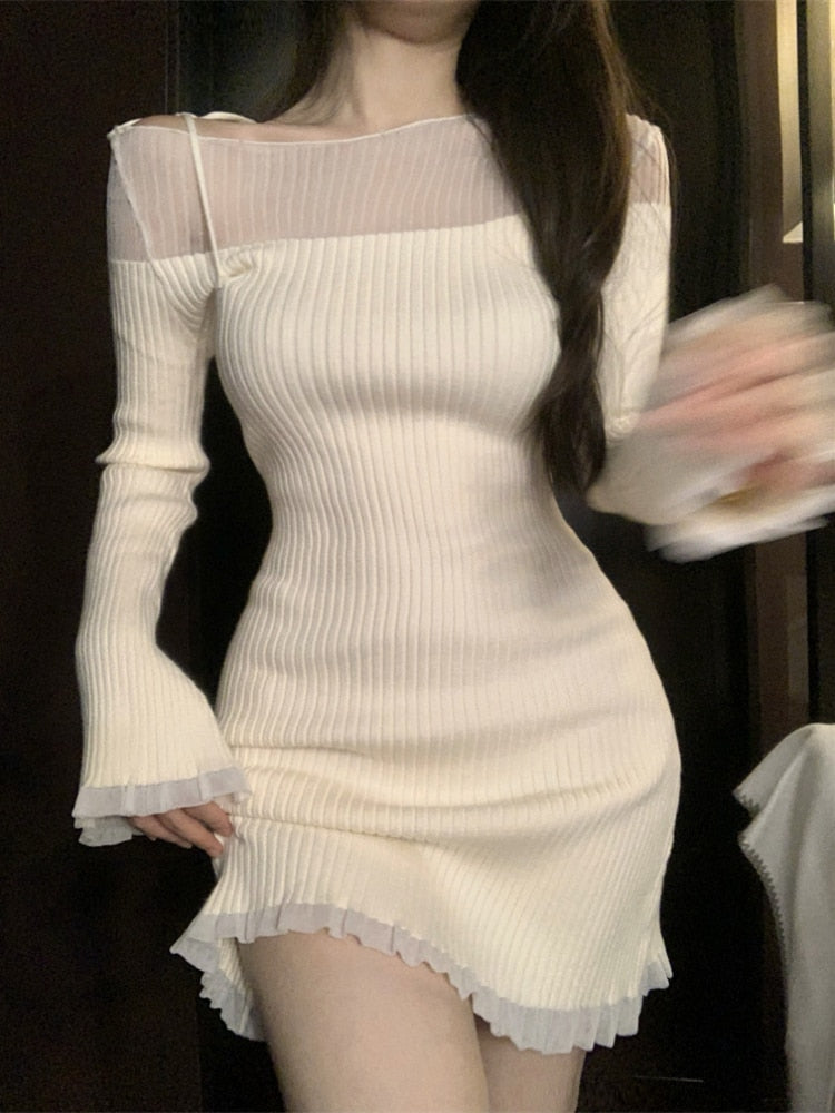 Slim Bodycon Y2k Mini Dress