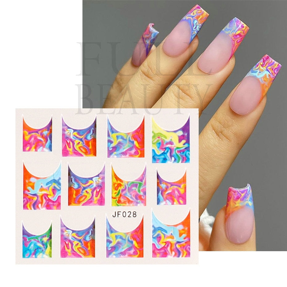 Silver Star Nail Stickers