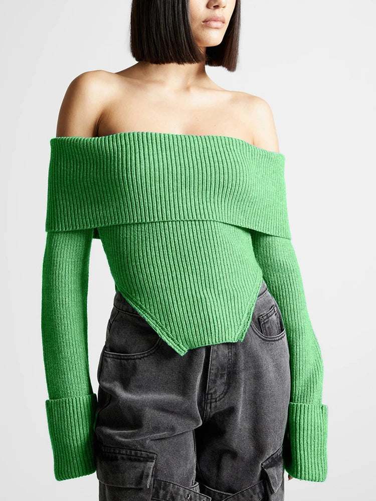 JILLI KNITTED CROP TOP