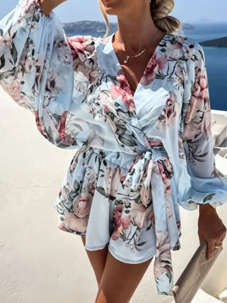 Sexy V-Neck Long Sleeve Top