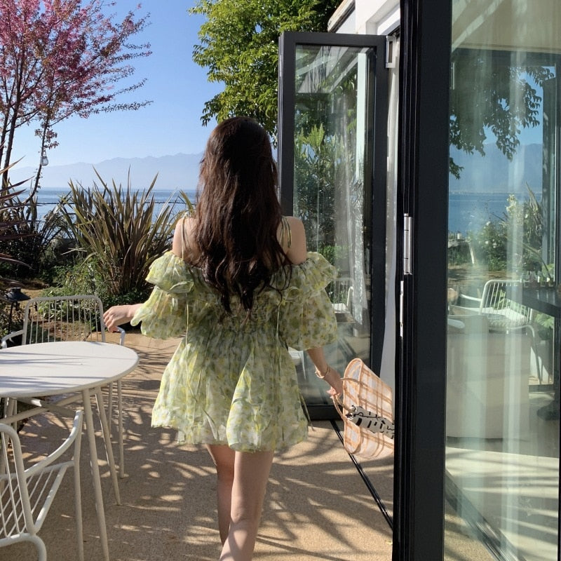 beach outfits floral fairy boho dresses