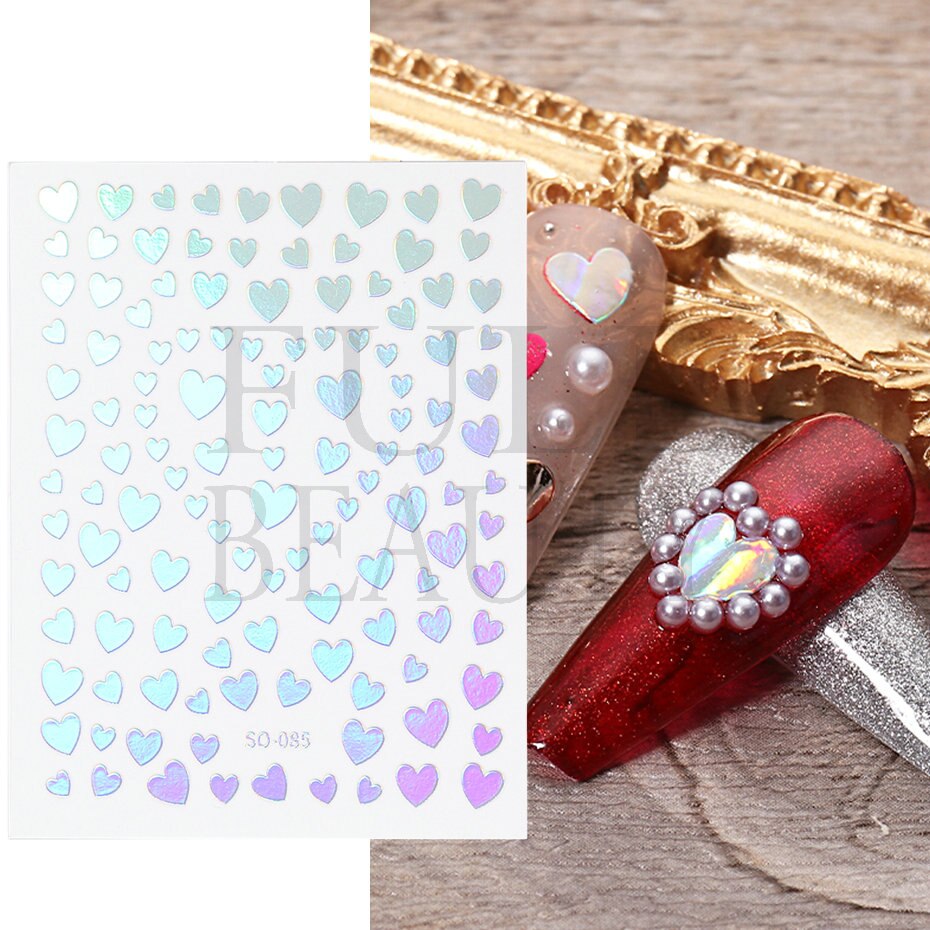 Silver Star Nail Stickers