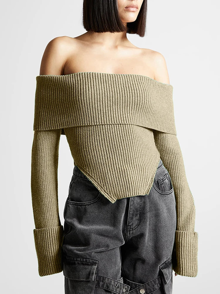 JILLI KNITTED CROP TOP