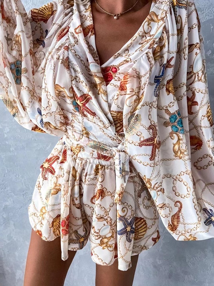 Sexy V-Neck Long Sleeve Top