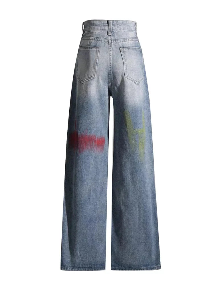 The Pastel High-Waisted Distressed Denim Pants