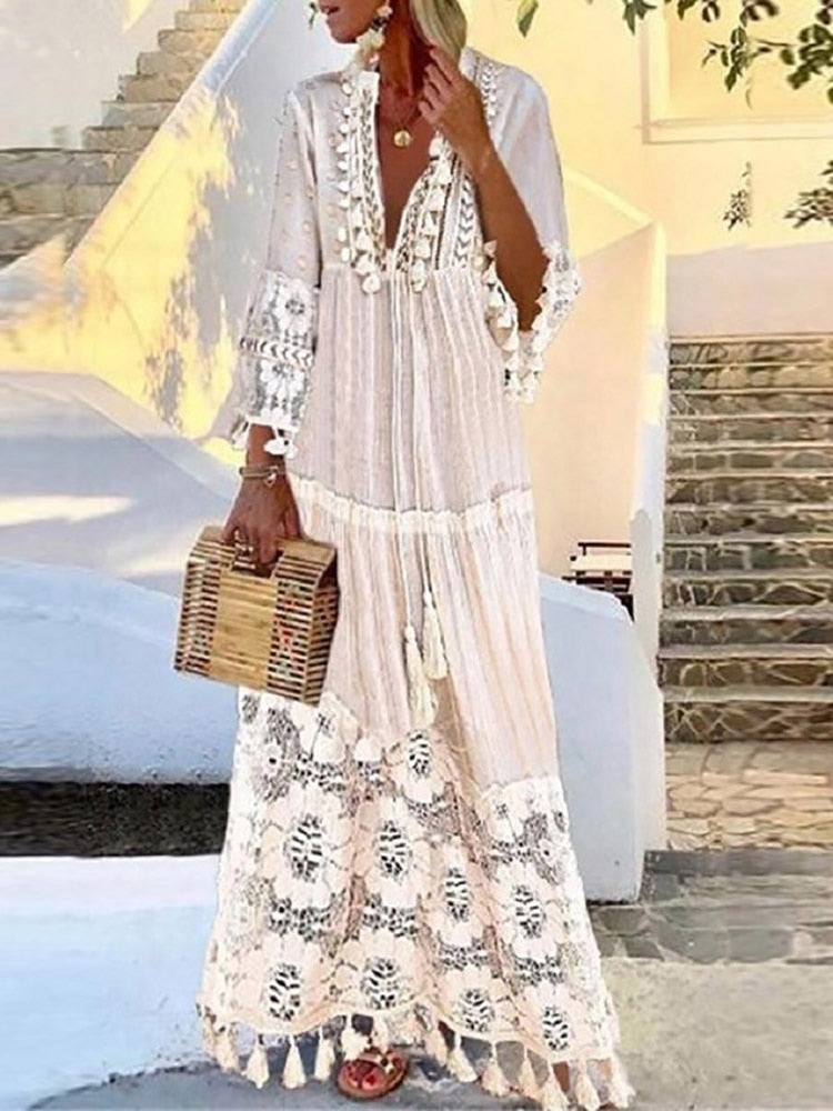 Female Casual Loose Long Party Dress