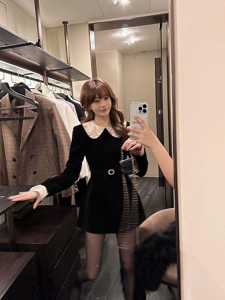 Casual Patchwork Sexy Party Mini Dress