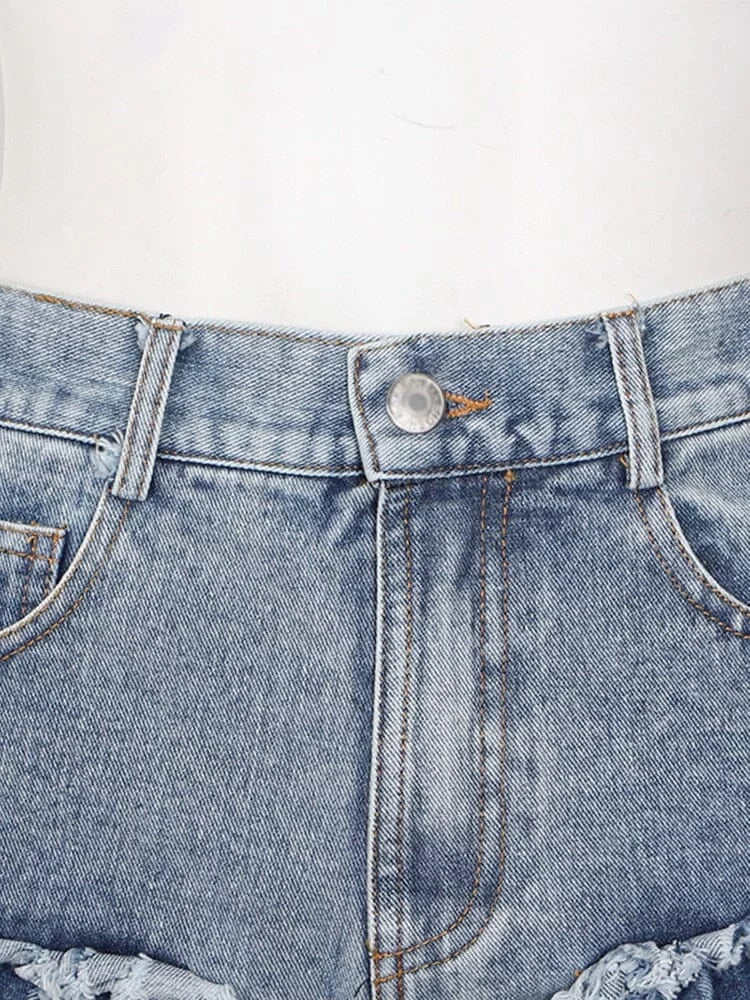 The Parade High Waist Denim Shorts