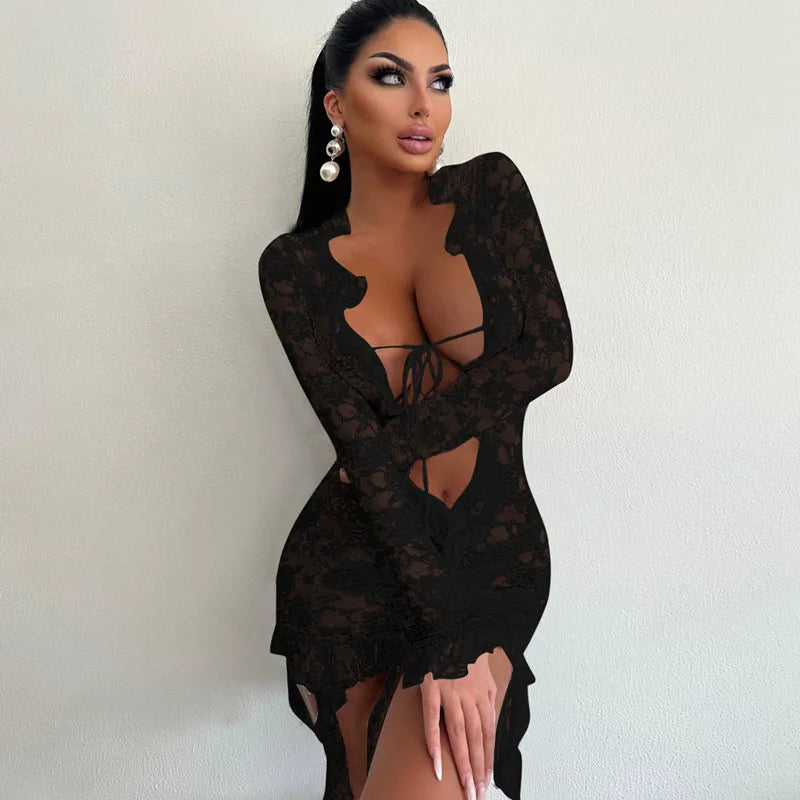 MALENA LACE MINI DRESS