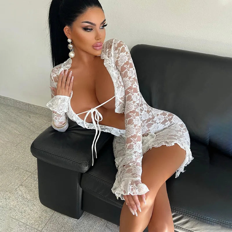MALENA LACE MINI DRESS