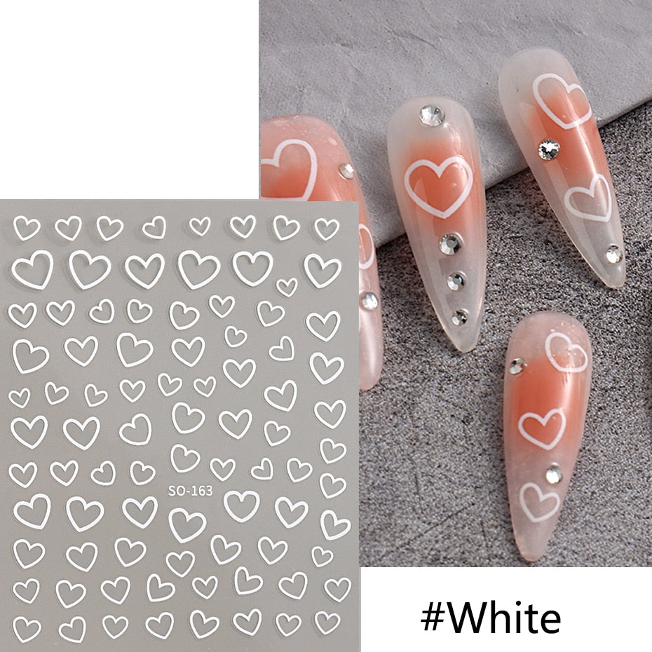 Silver Star Nail Stickers