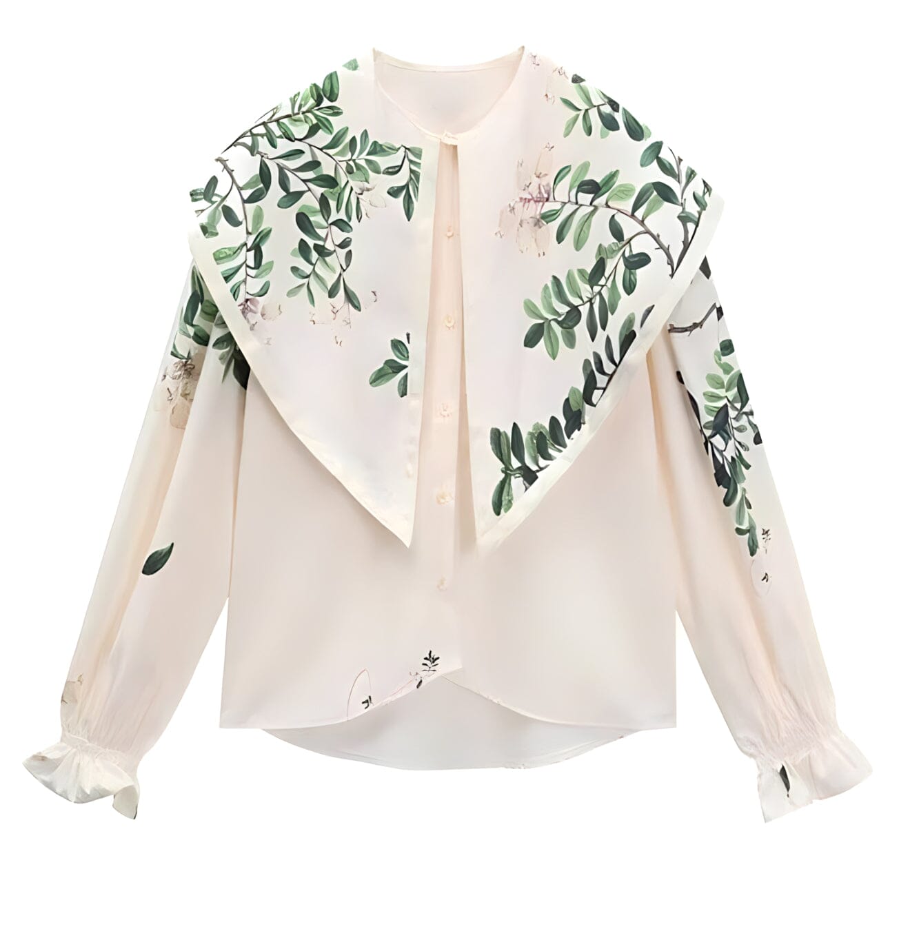 The Vine Long-Sleeve Chiffon Blouse