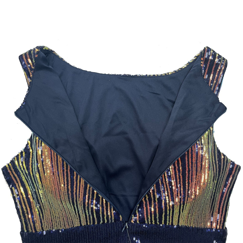 Sleeveless O-neck Evening Party Dress