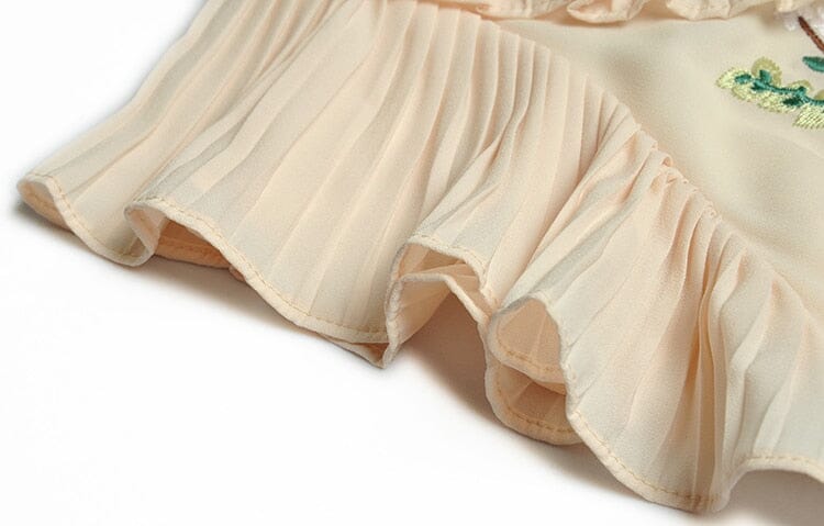 The Daffodil Short Sleeve Pleated Dress - Multiple Colors