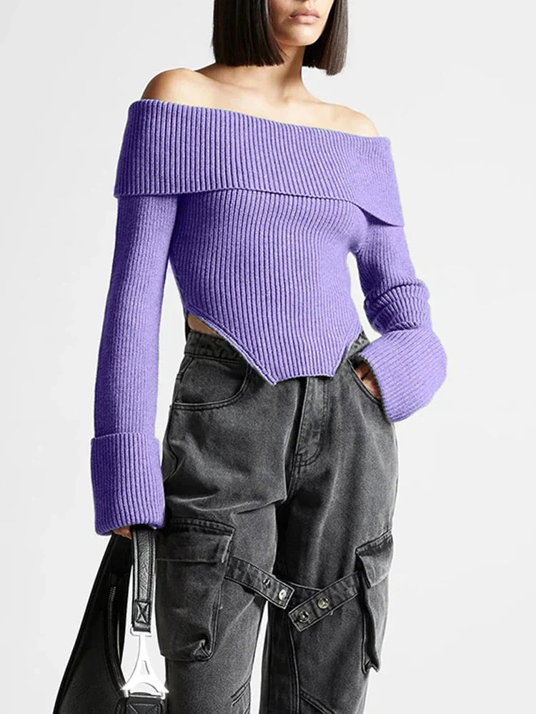 JILLI KNITTED CROP TOP