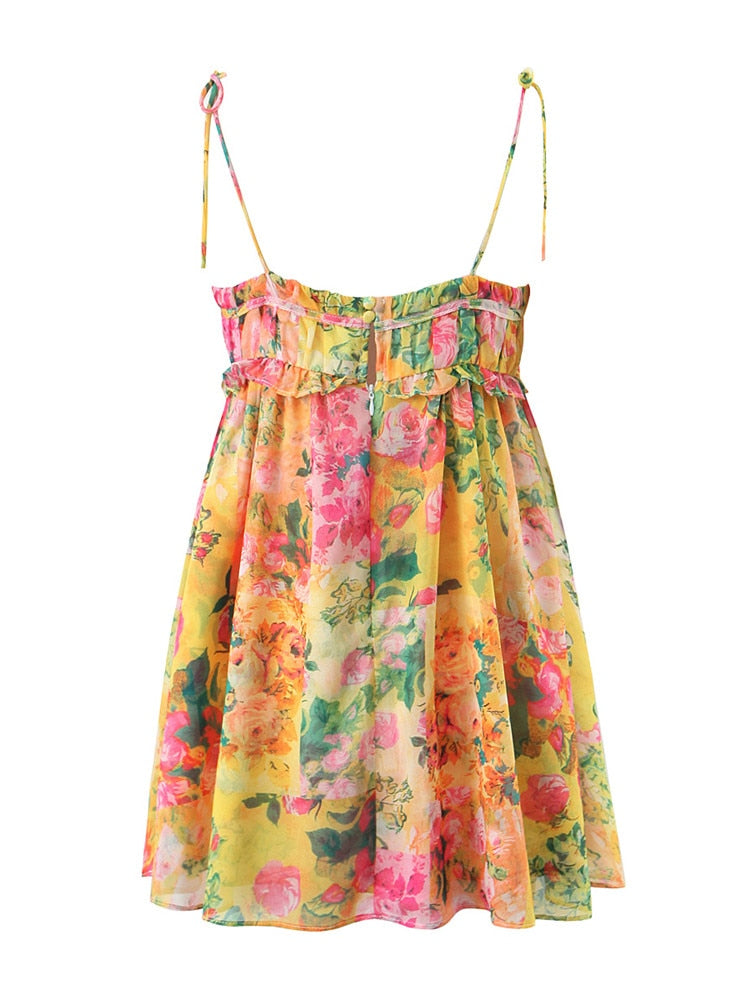 MARIA FLORAL MINI DRESS