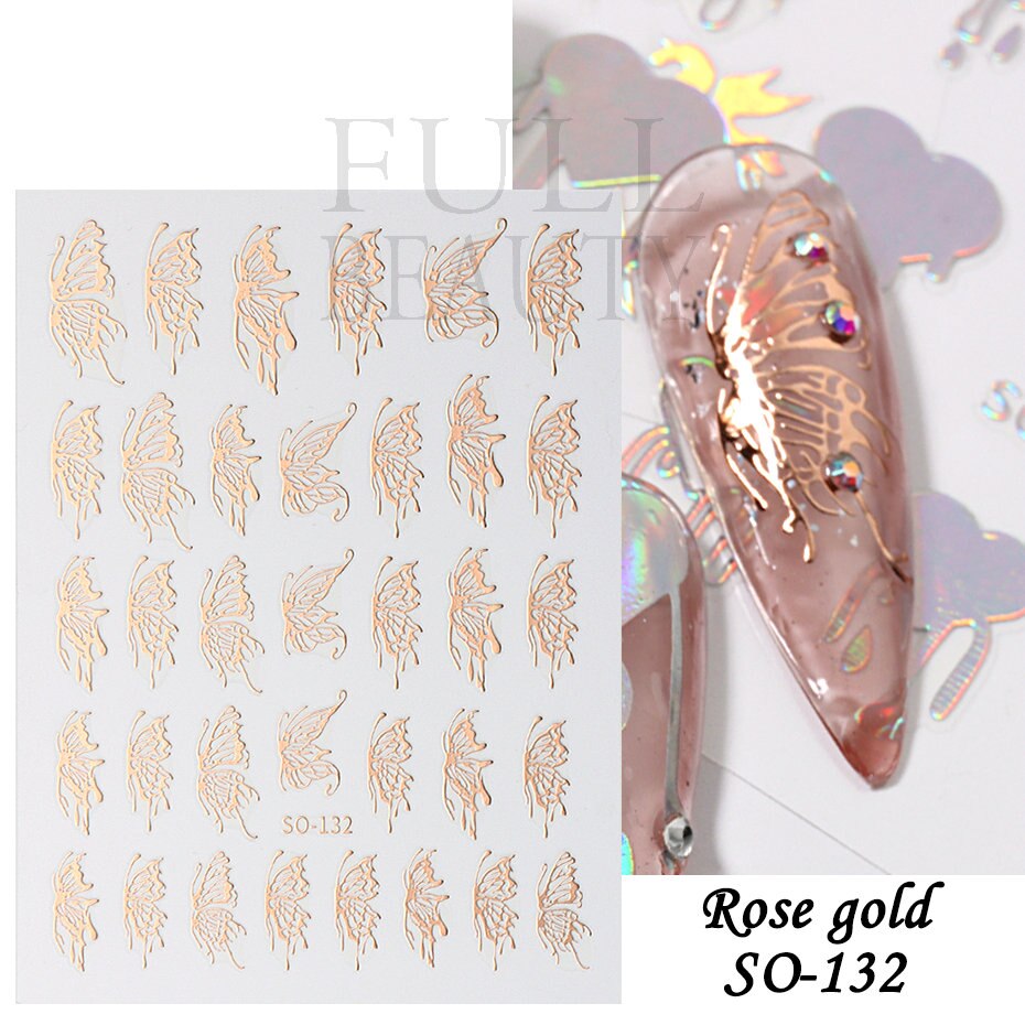 Silver Star Nail Stickers