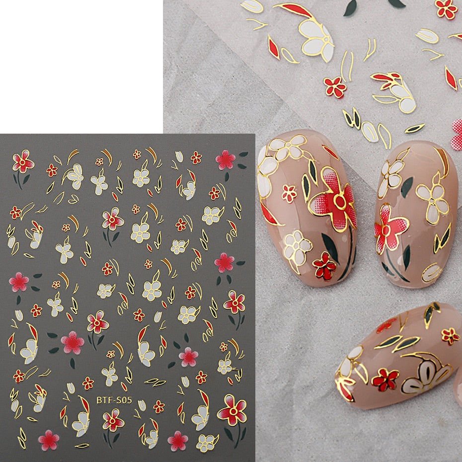 Silver Star Nail Stickers