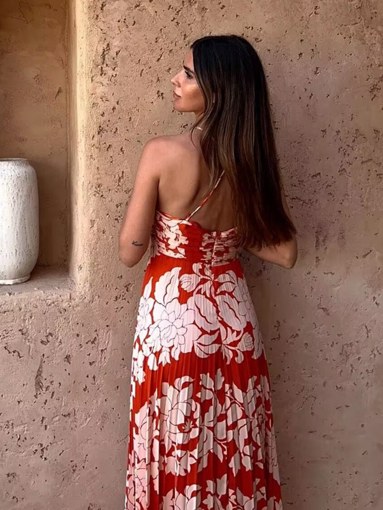 Fashion Sleeveless Backless High Waist Dresses