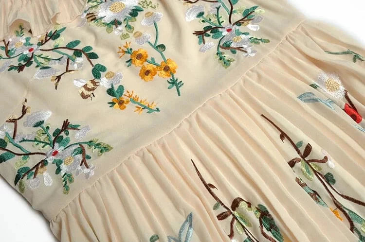 The Daffodil Short Sleeve Pleated Dress - Multiple Colors