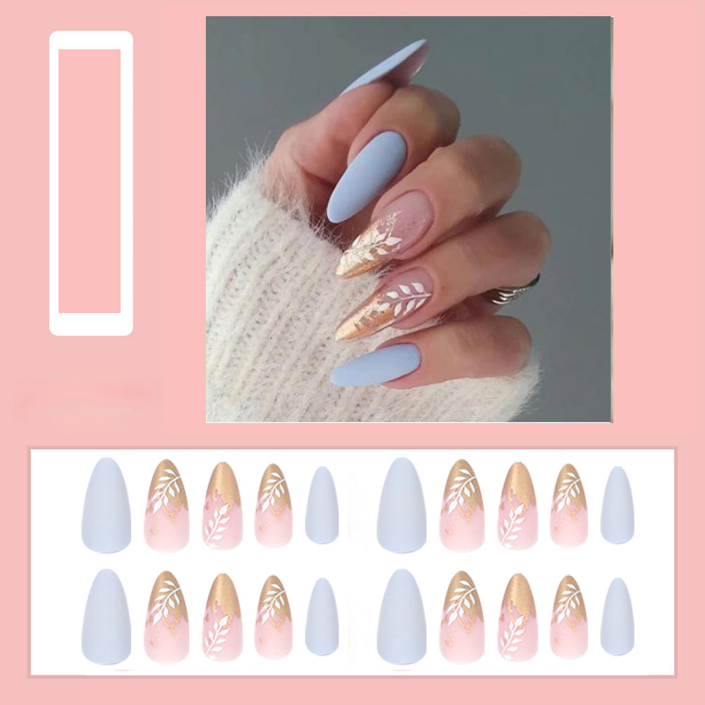Simple French Wearable Fake Nails