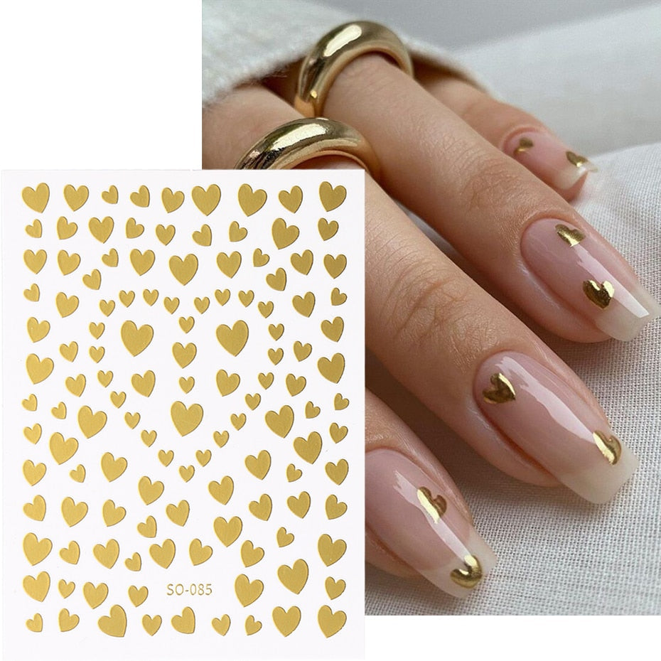 Silver Star Nail Stickers