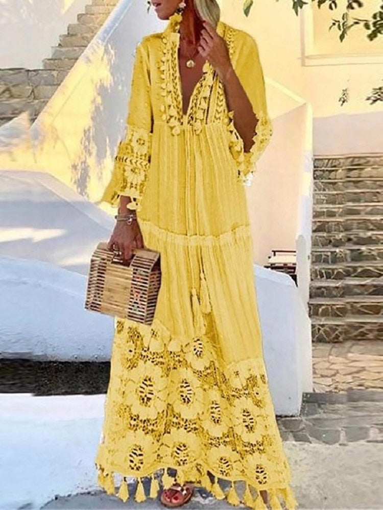 Female Casual Loose Long Party Dress