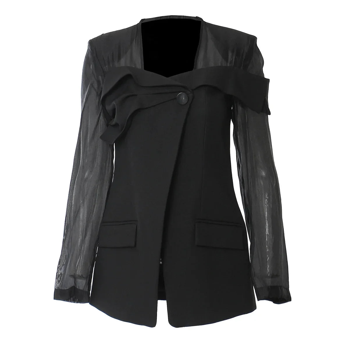 The Leonora Square Collar Blazer