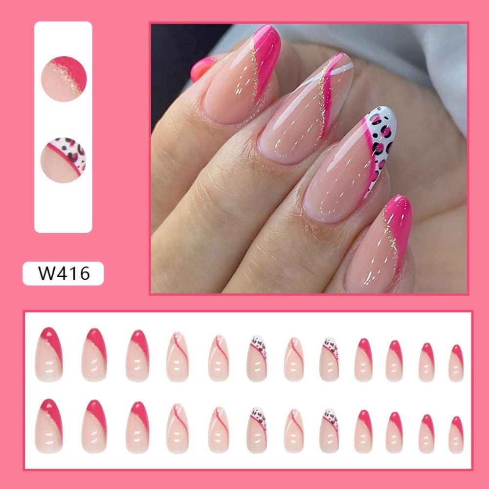 Simple French Wearable Fake Nails