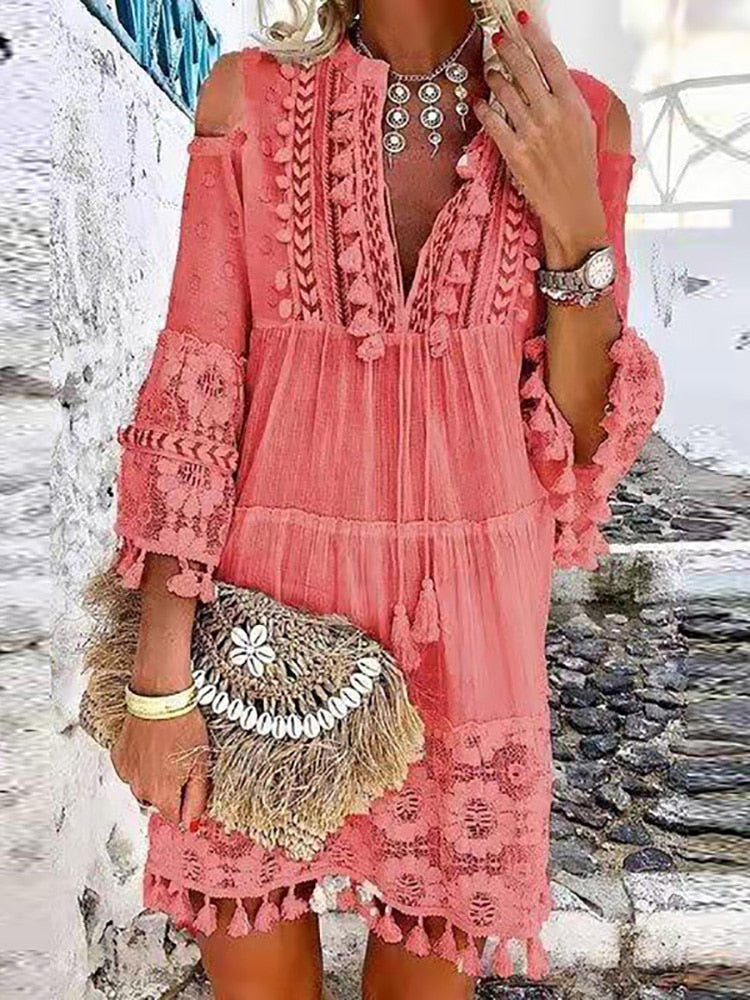 Female Casual Loose Long Party Dress