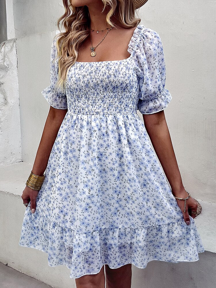 Summer Chiffon Midi Dress