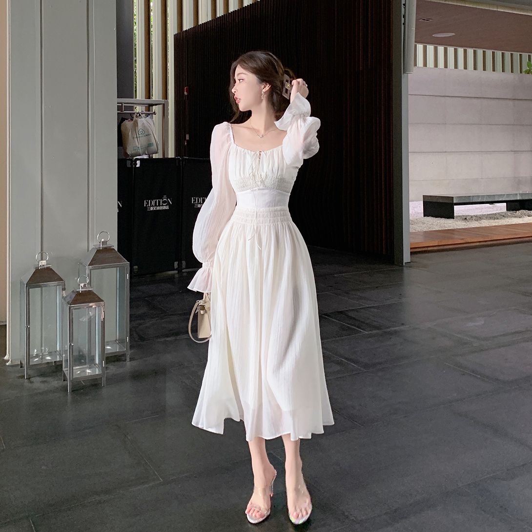 Spring Summer New Women Elegant Midi Dress