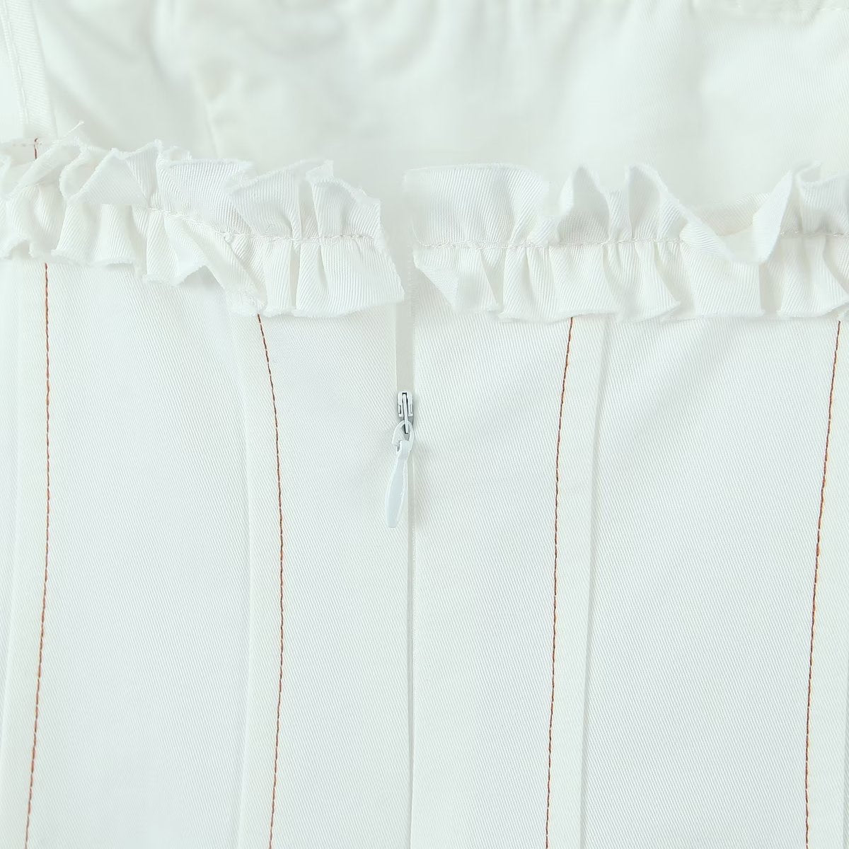Cotton White Sling Mini Dress
