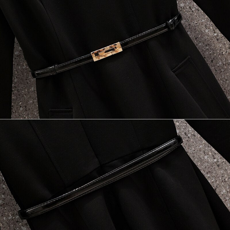 Fashionable OL elegant long A-line casual dress