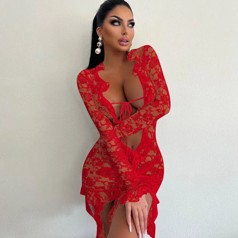 MALENA LACE MINI DRESS
