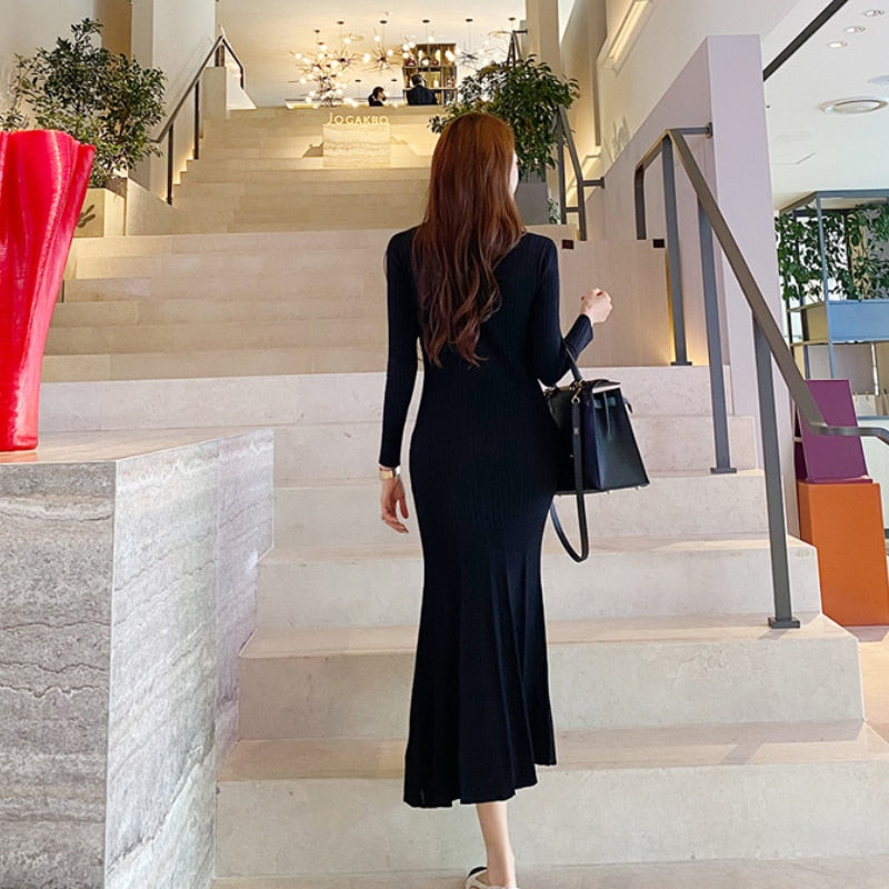 Vintage Korean Maxi Dress