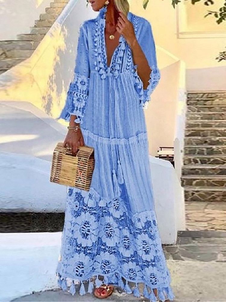 Female Casual Loose Long Party Dress