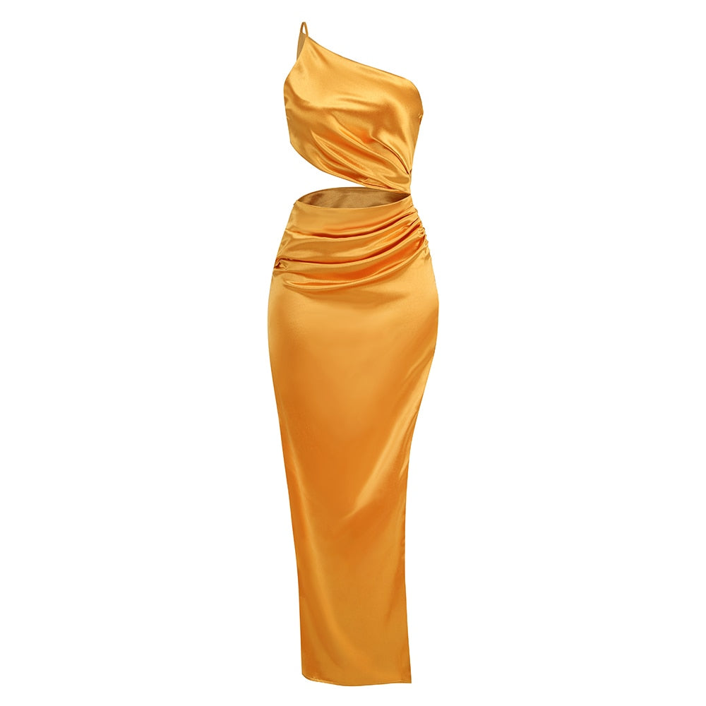 MARIA ONE SHOULDER MAXI DRESS