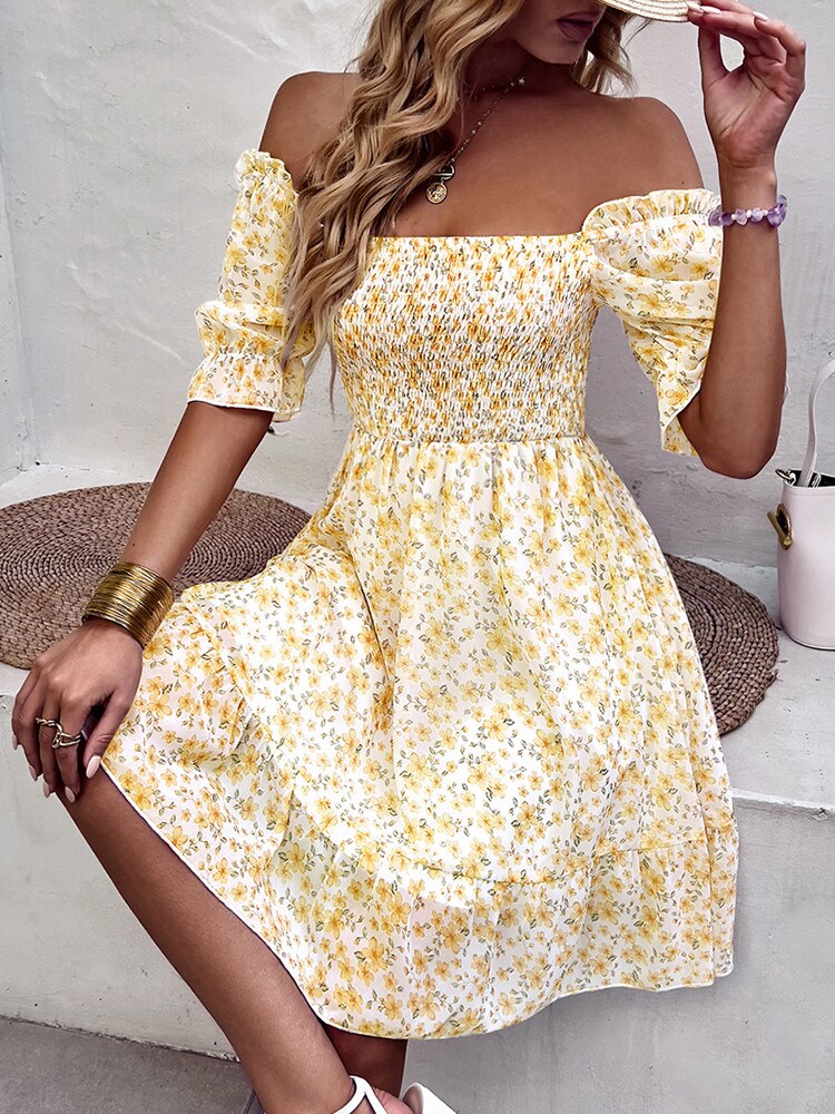 Summer Chiffon Midi Dress