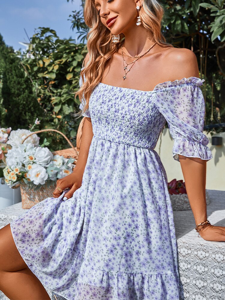 Summer Chiffon Midi Dress