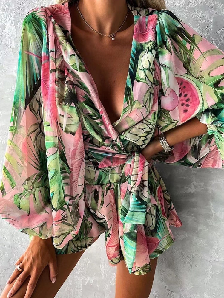 Sexy V-Neck Long Sleeve Top