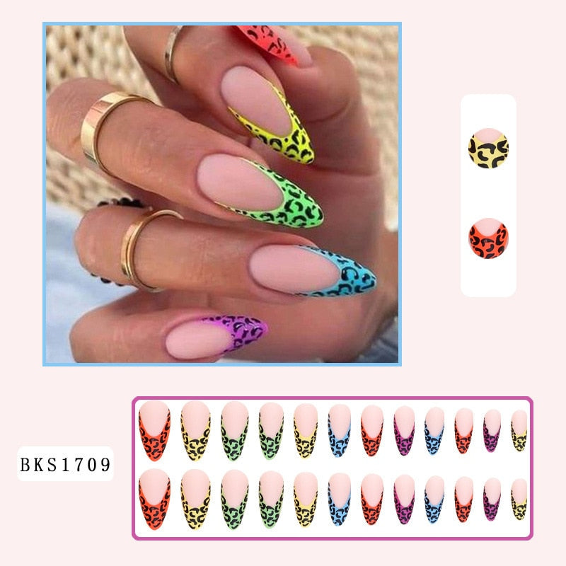 Simple French Wearable Fake Nails
