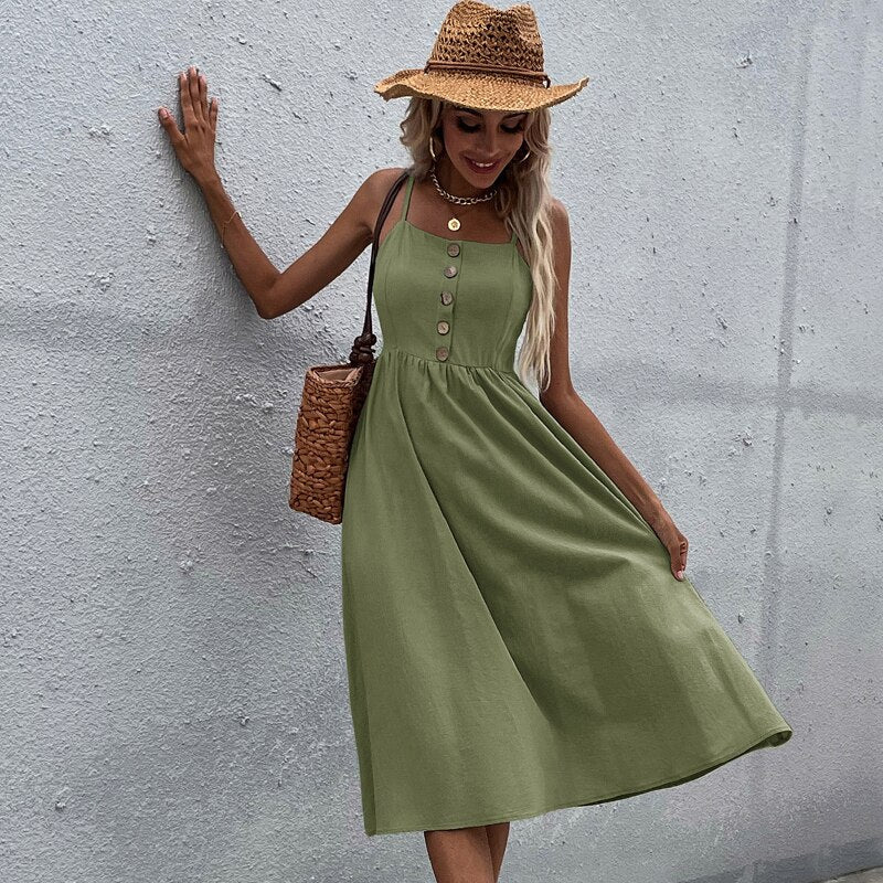 Syiwidii Spaghetti Strap Dress
