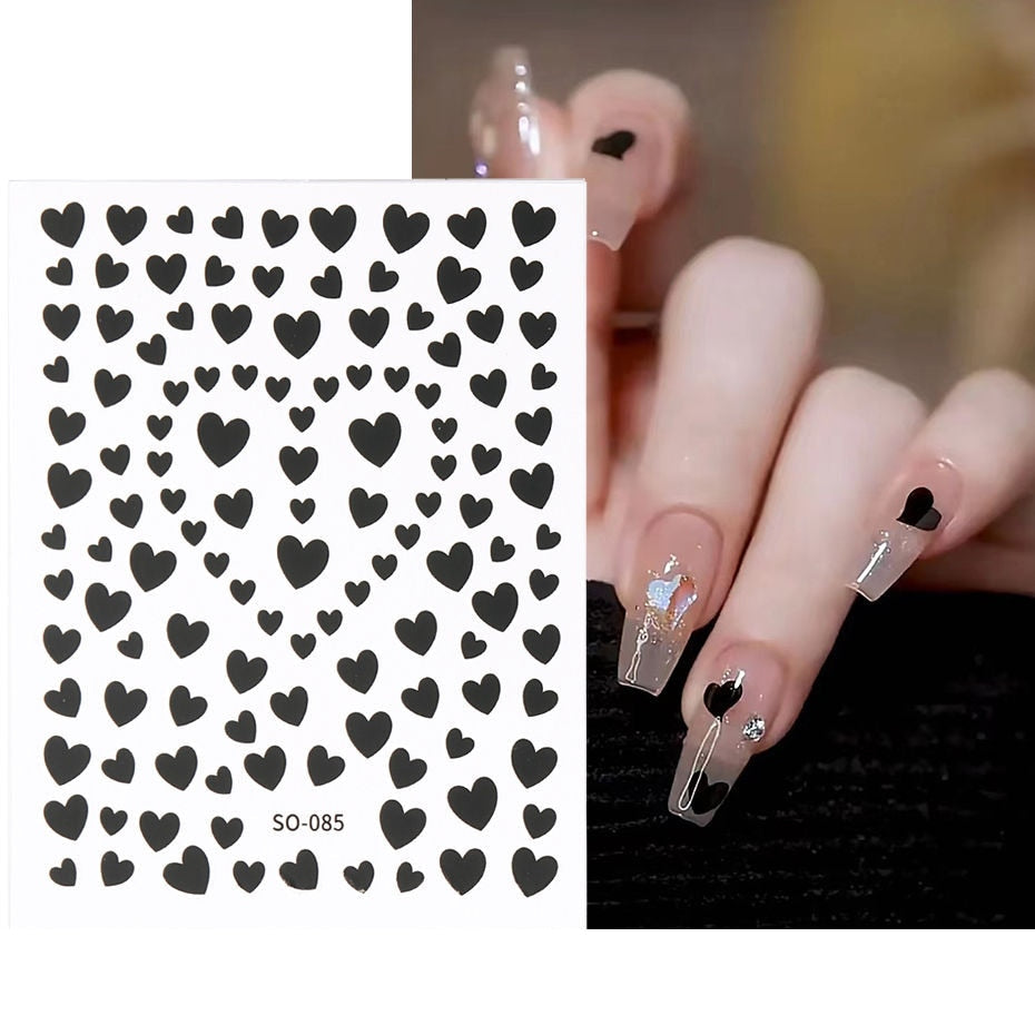 Silver Star Nail Stickers