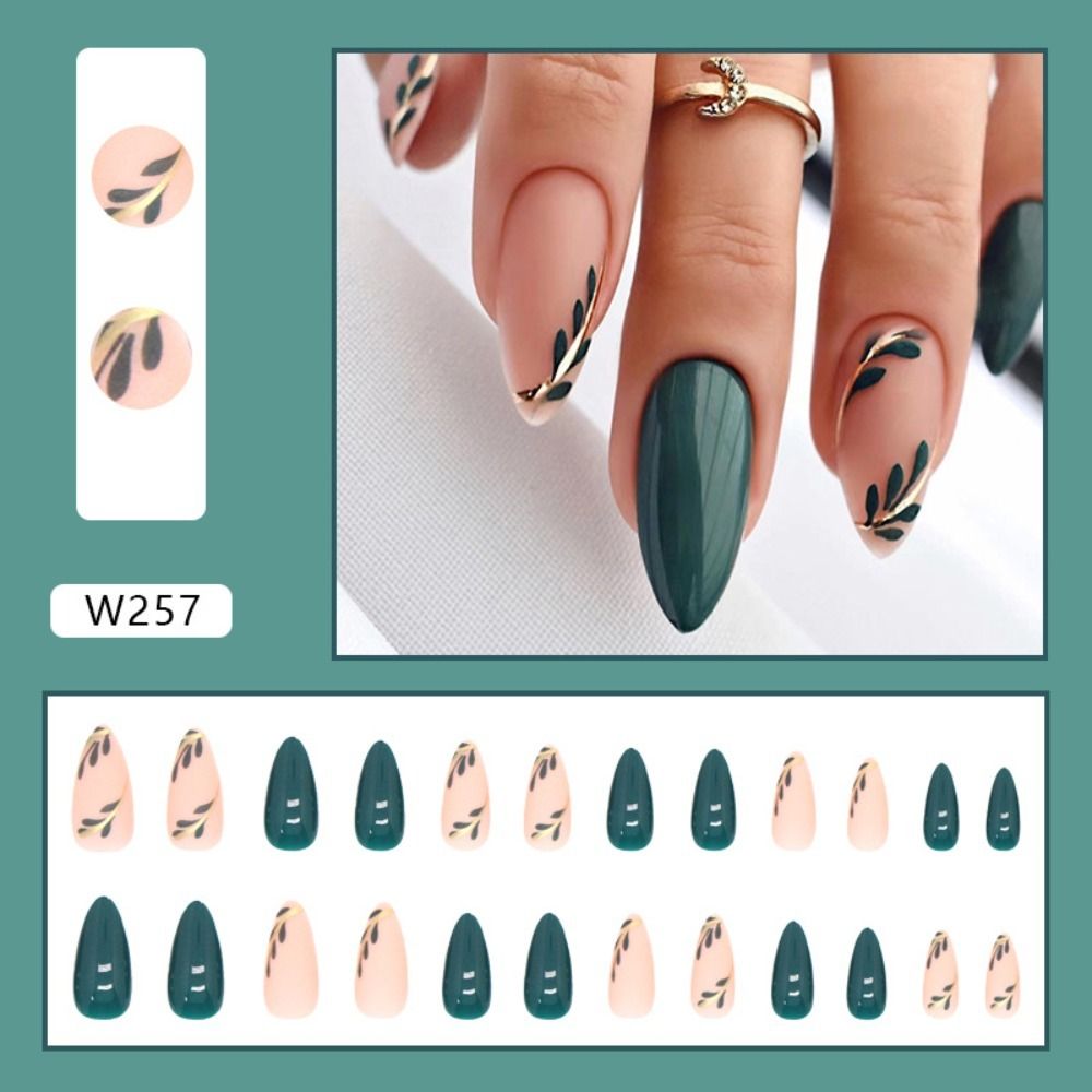 Simple French Wearable Fake Nails