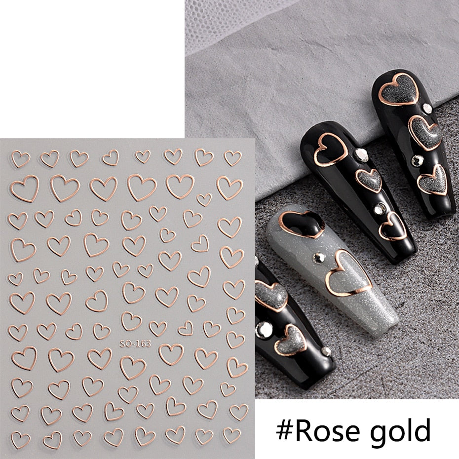 Silver Star Nail Stickers